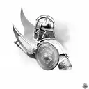 gladiator tattoo design idea