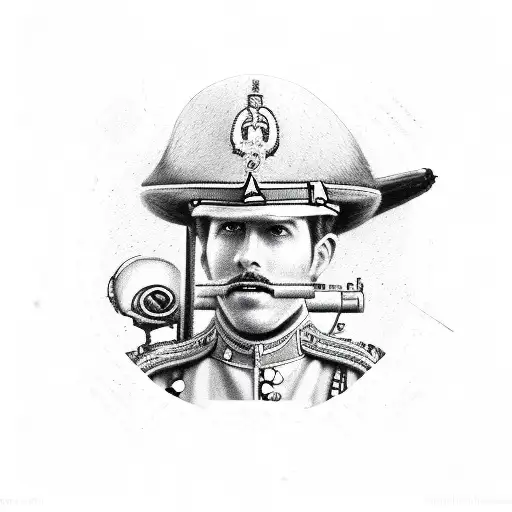 royal Montreal regiment, guitar, aerospace tattoo design idea