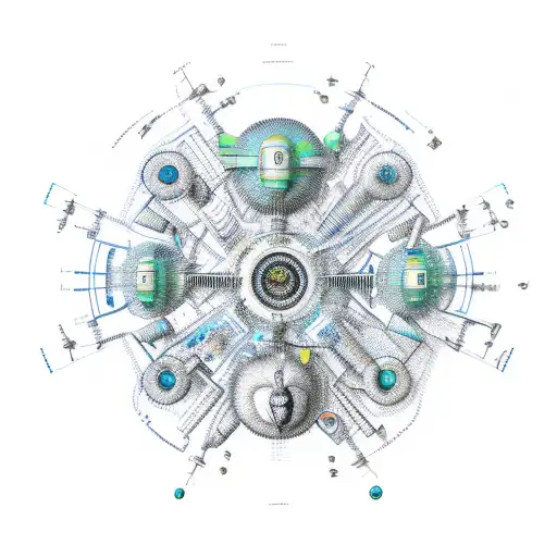 a diagram with reference to the Turin Machine, by Alan Turin, that makes an algorithm for happiness tattoo design idea
