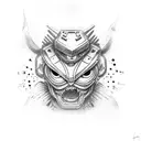 boxing monster tattoo design idea