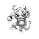 boxing monster tattoo design idea