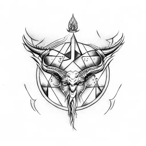 Baphomet tattoo design idea