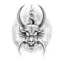 Baphomet Satan tattoo design idea