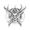 Baphomet Satan tattoo design idea