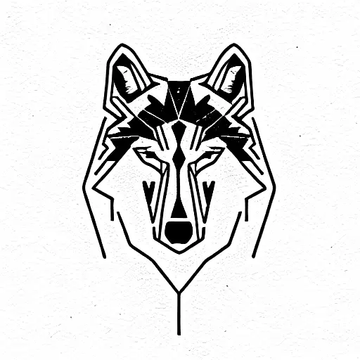 taurus cancer wolf  tattoo design idea