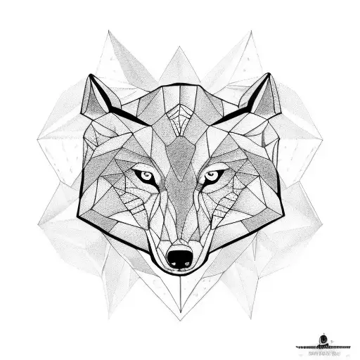 taurus cancer wolf  tattoo design idea