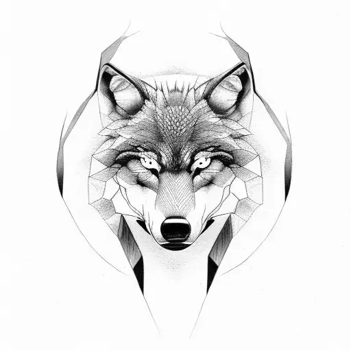 taurus cancer wolf  tattoo design idea