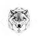 taurus cancer wolf  tattoo design idea