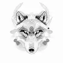 taurus cancer wolf  tattoo design idea