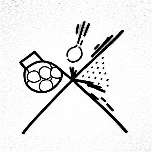 tennis and anxiety tattoo design idea