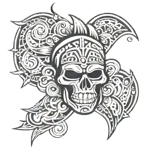 El morro Taino tribal tattoo tattoo design idea
