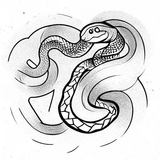 Snake tattoo design idea