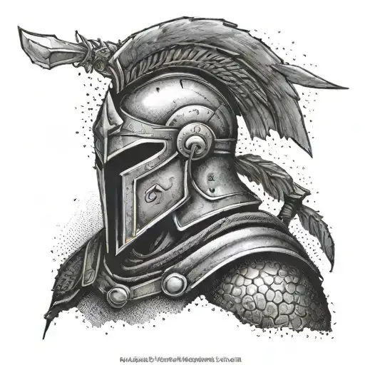 spartan warrior tattoo design idea