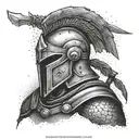 spartan warrior tattoo design idea