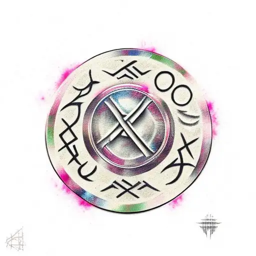 viking rune meaning rose tattoo design idea