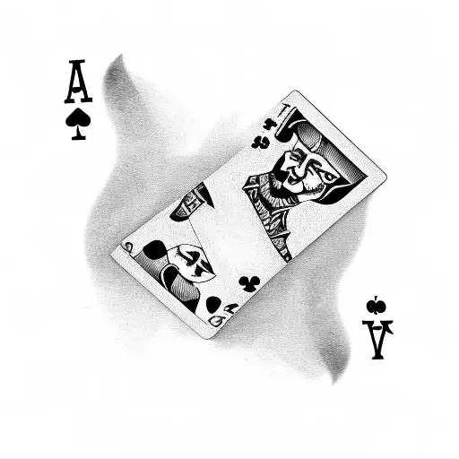 3 joker playing cards tattoo design idea