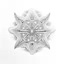 Sand dollar or ocean theme tattoo design idea