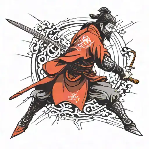Samurai tattoo design idea