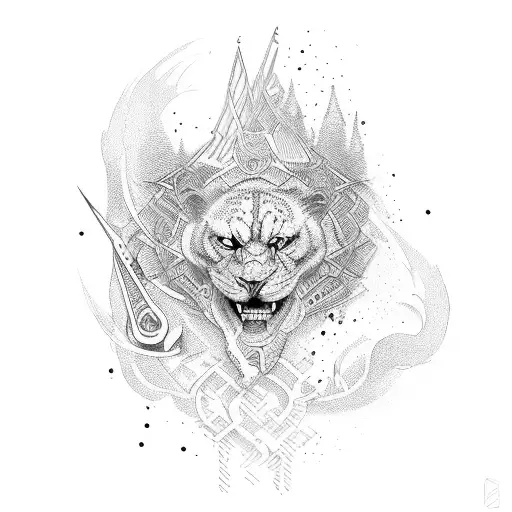 cage tattoo design idea