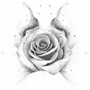 Maria Padilha e rosa tattoo design idea