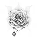 Maria Padilha e rosa tattoo design idea