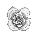 Maria Padilha uma rosa  tattoo design idea