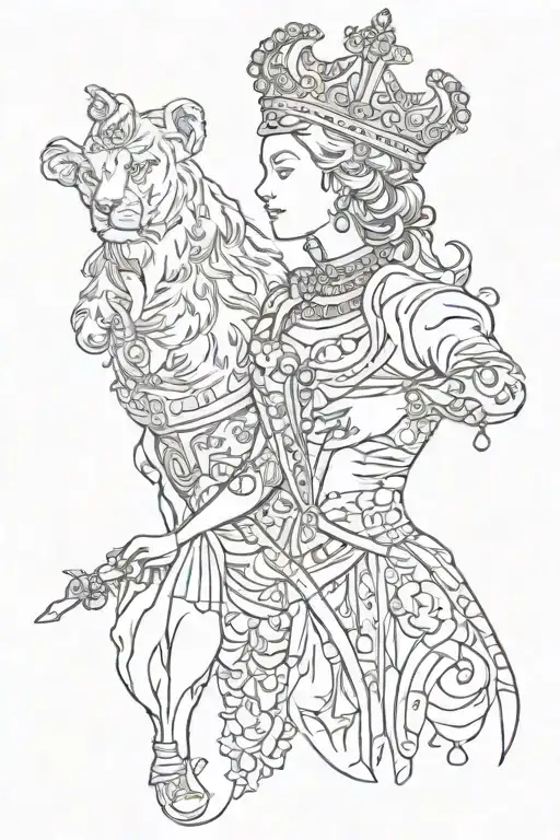 Royalty  tattoo design idea