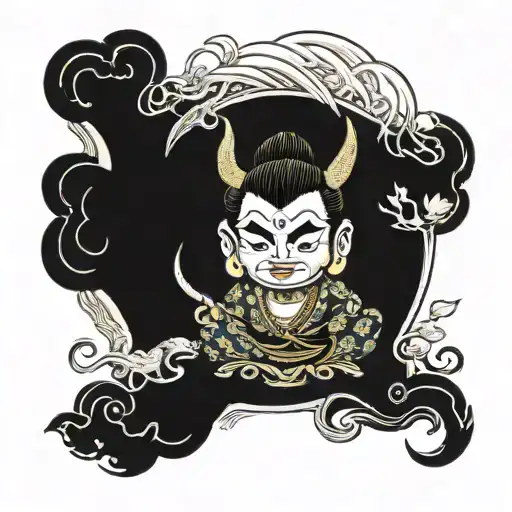 Vietnamese mythology tattoo design idea