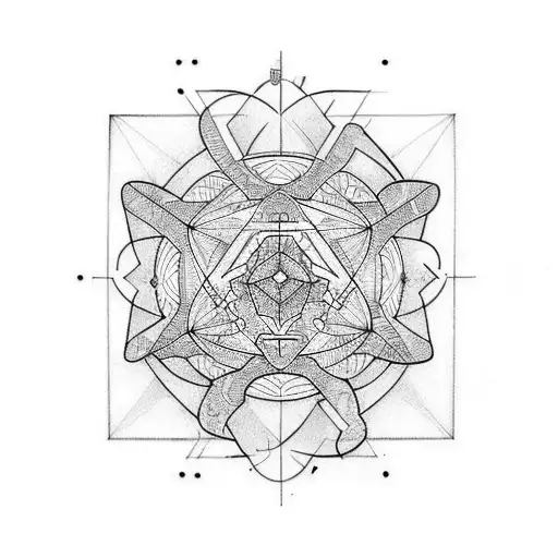  knowledge, reality, and existence tattoo design idea