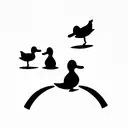 three ducks tattoo design idea
