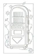 jukebox surrounded tattoo design idea
