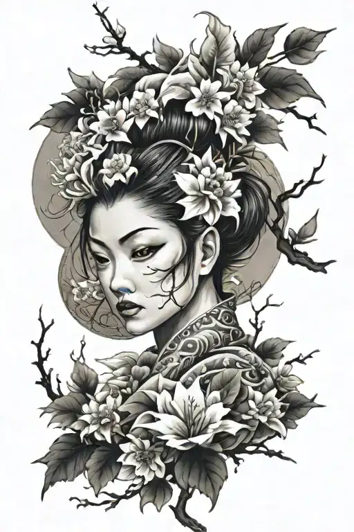 Japenese style sleeve tattoo design idea