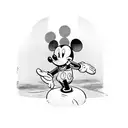 mickey mouse holding a heart tattoo design idea