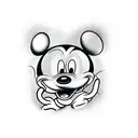 mickey mouse tattoo design idea