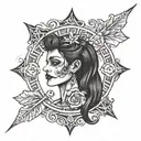 trust no one tattoo design idea