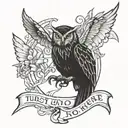 trust no one tattoo design idea