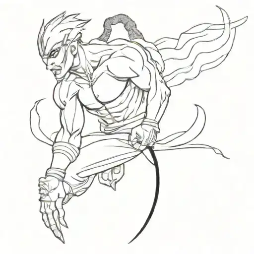 Lee sin league of legends storm dragon tattoo design idea