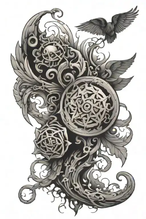 Adhd symbolistic tattoo tattoo design idea