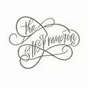 Phrase "The ephemeral becomes eternity" written on the sign of simple infinity tattoo design idea