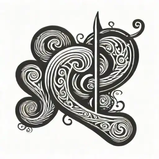 bass clef tattoo design idea