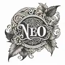 last name written tattoo design idea