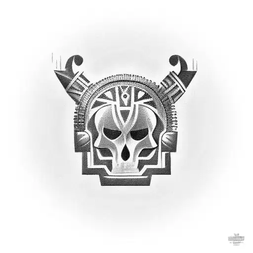 tribal around arm tattoo design idea