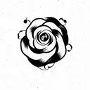 gemini flower  tattoo design idea