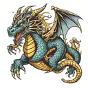 Dragon wrapped turbo tattoo design idea