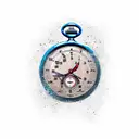 broken stopwatch tattoo design idea