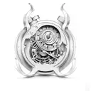 broken stopwatch tattoo design idea