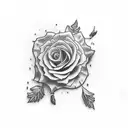 broken stopwatch tattoo design idea