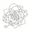 flower of life tattoo and fibonacci sequence tattoo design idea