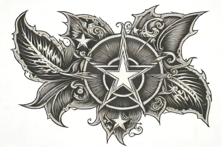 Tennessee tri star tattoo design idea