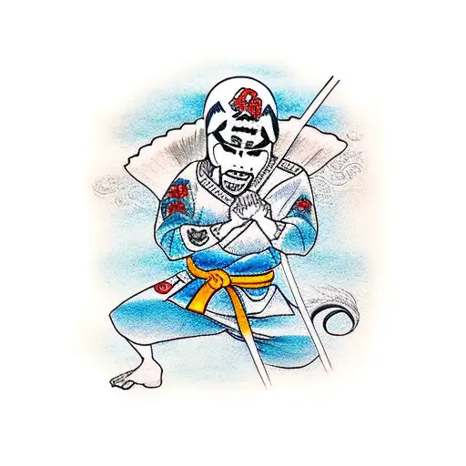 karate bushido japon tattoo design idea